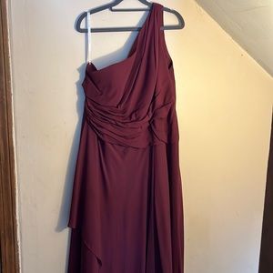 Maroon Bridesmaid Dress